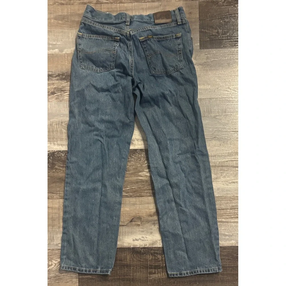 Lee Relaxed Fit Mens Medium Wash Blue Denim Jeans 30x29 102055551